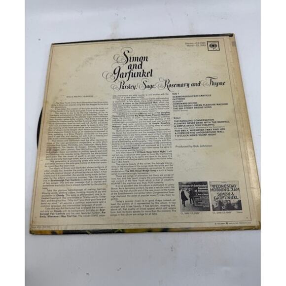 Simon and Garfunkel Parsley, Sage, Rosemary and Thyme Vinyl LP Stereo Album - Picture 2 of 4